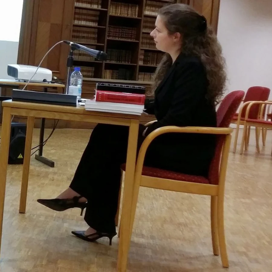 Thimothée Fringans-Ozanne lors de la soutenance de sa thèse de doctorat, décembre 2014